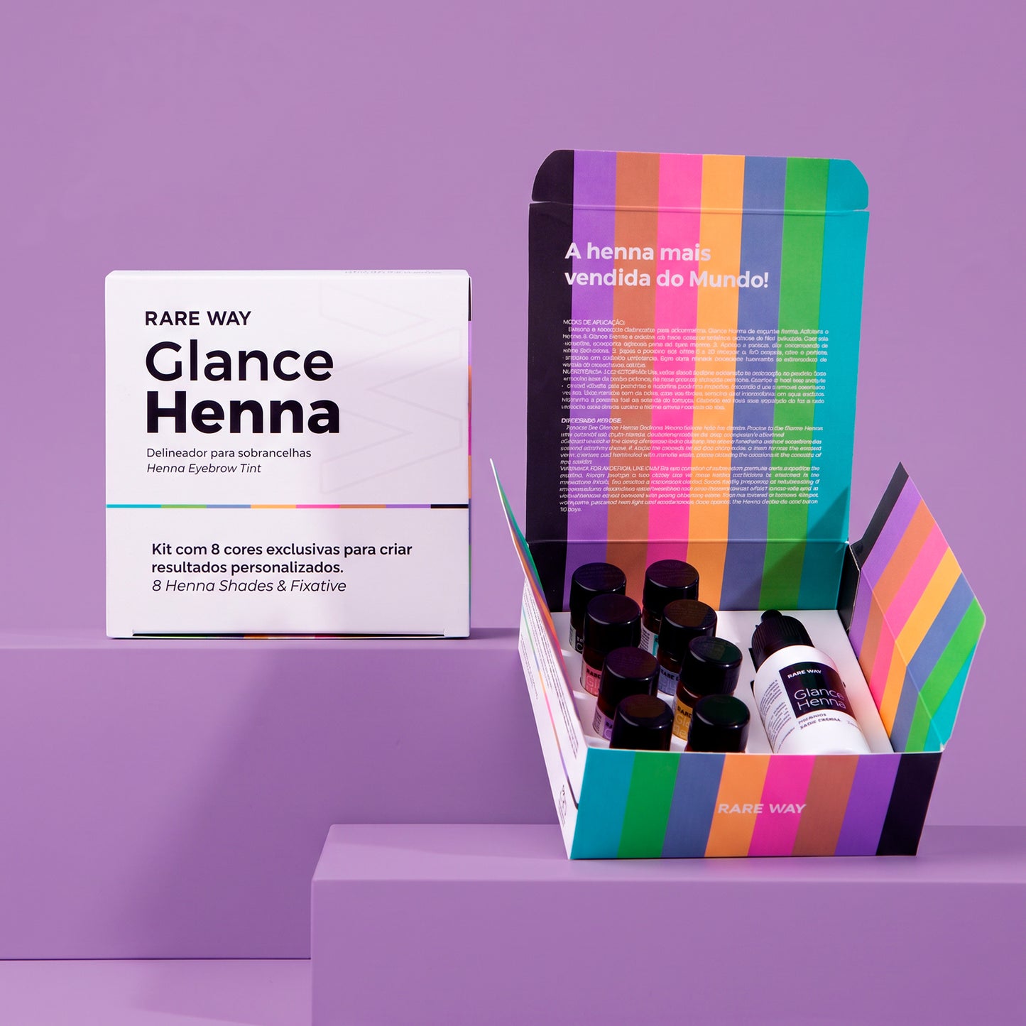 Glance Henna 8 Shade Kit Eyebrow Tint Kit