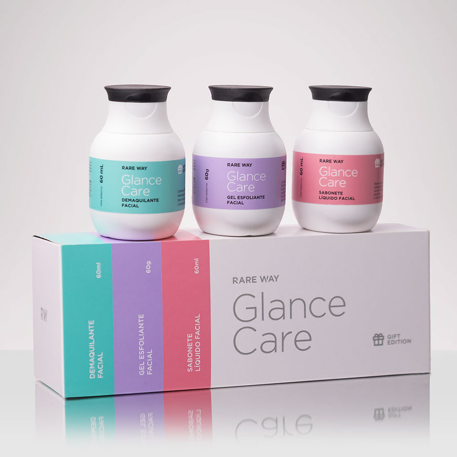 Kit Glance Care Mini (Removedor + Sabonete + Esfoliante)